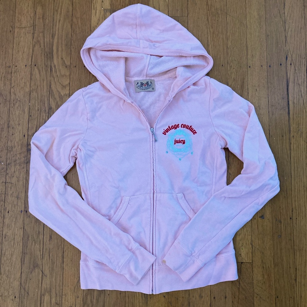 Juicy couture baby pink hoodie S